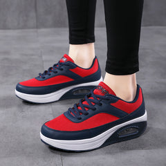 Colorblock Mesh Sneakers Air Cushion Running Shoes