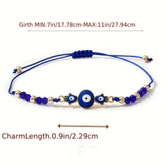 2pcs Funky Eye Round Beads Bracelet Jewelry for Men Women