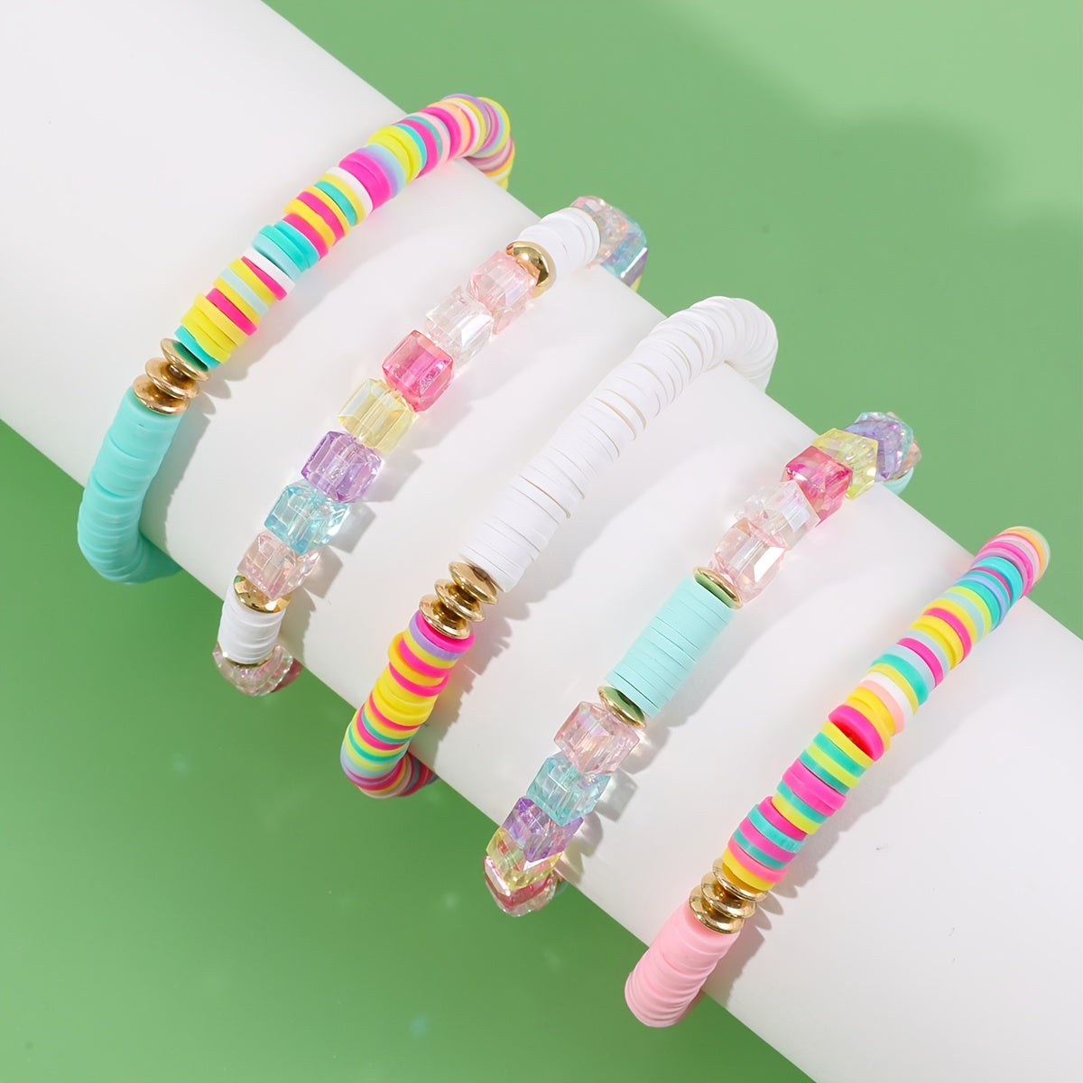 Makersland Soft Pottery Bracelet - Bright Colors for Everyday and Party