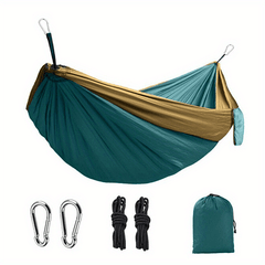 Portable Hammock With Tree Straps Lightweight Nylon Parachute Hammock