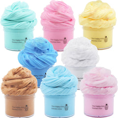 8pcs Girls' Butterfly Slime Set Stretchy Non Toxic DIY Slime for Ki