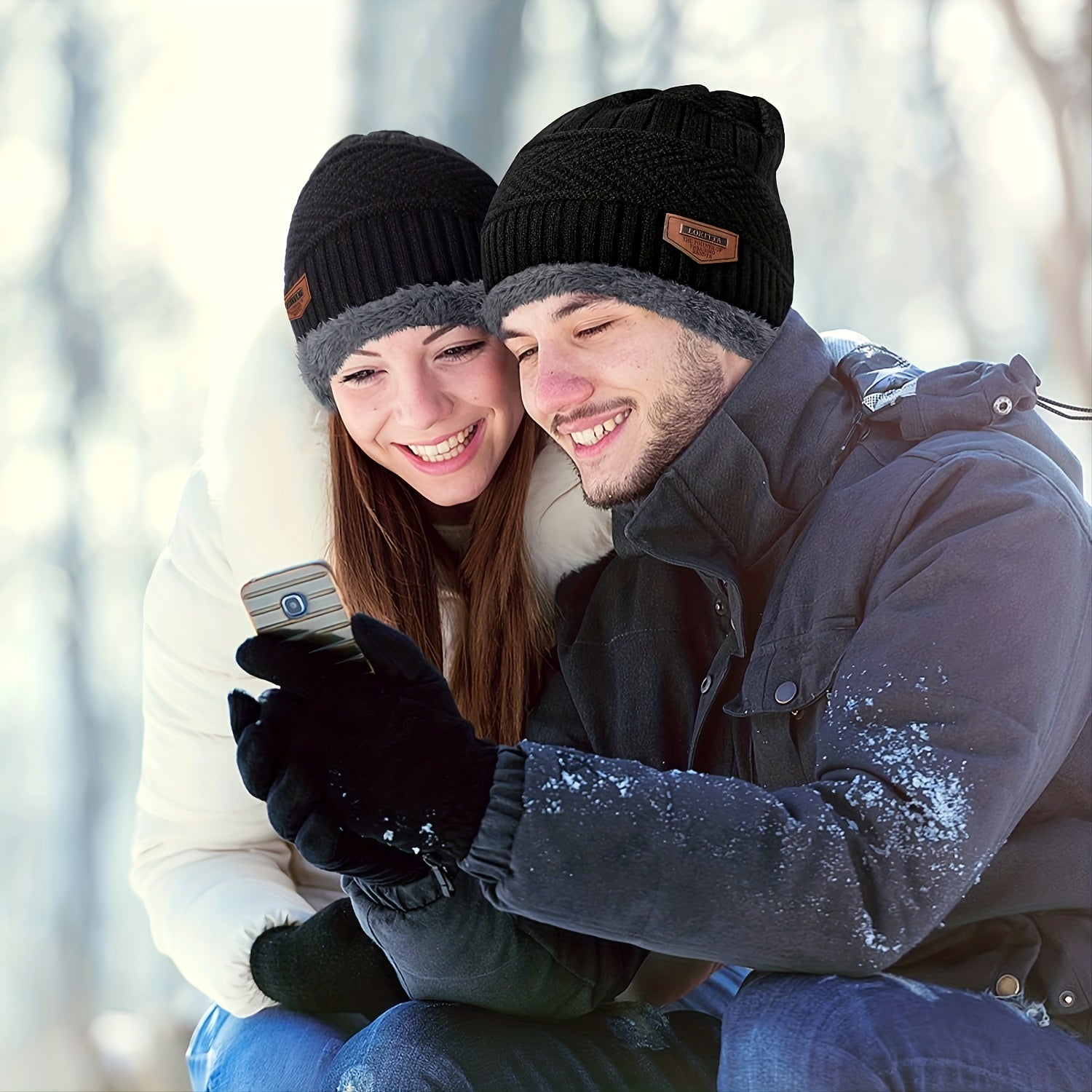 Winter Warm Velvet Knitted Beanies Scarves Neck Warmers Set