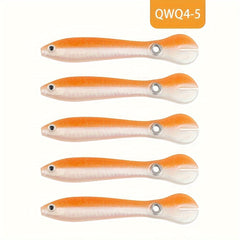 Soft Bait Silicone Fishing Lures 5pcs 100mm Bionic Freshwater Saltwater