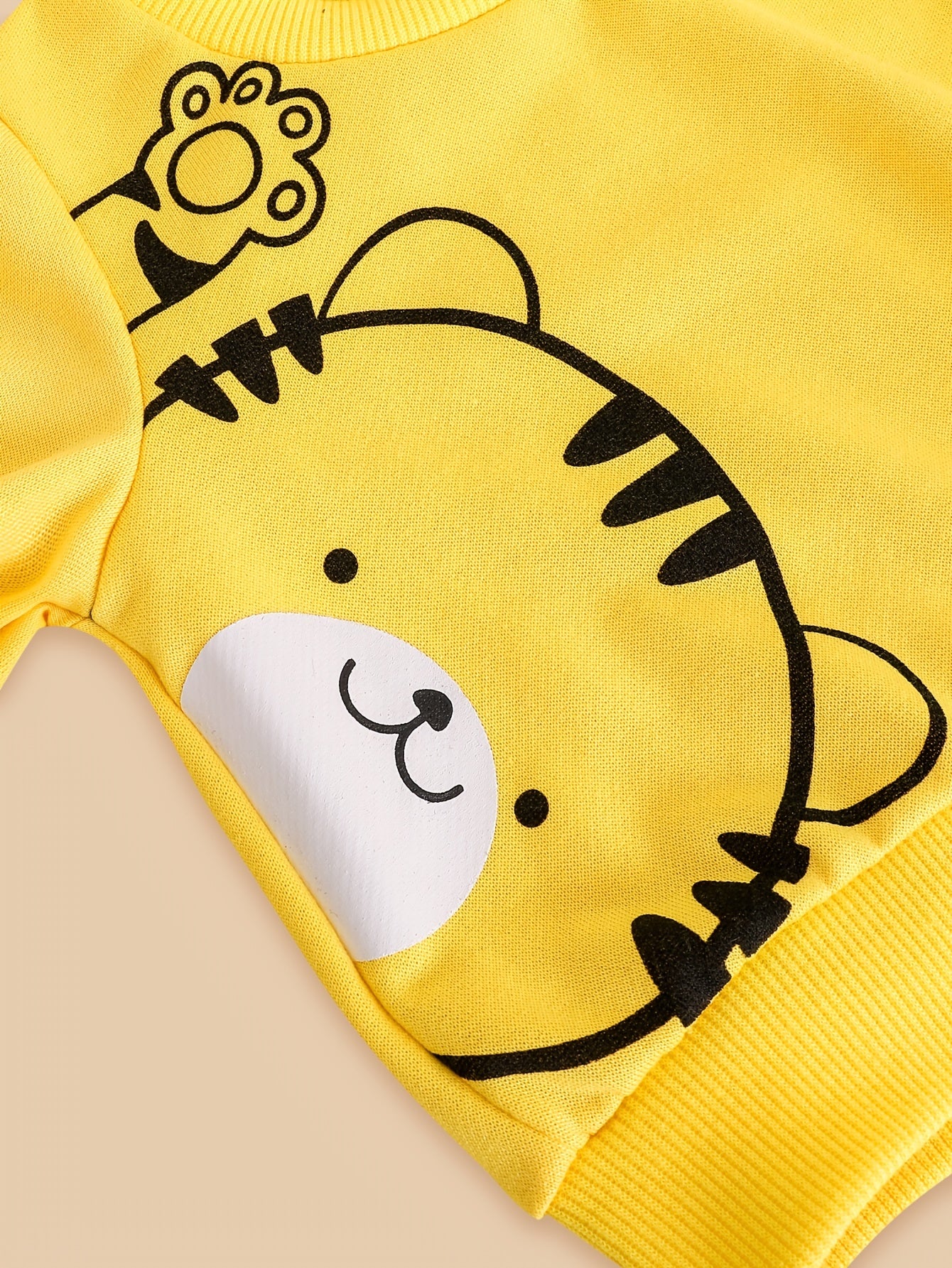 Boys Cartoon Print Sweatshirt Top Trousers Set Toddler Baby Outfit