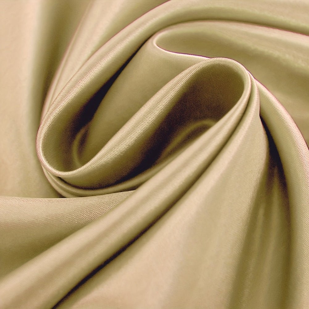 Panel Glossy Solid Curtains Translucent Half Blackout Curtains