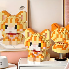 4040 Cat & Dog Building Blocks Set, AB Materials, Furniture Decoration