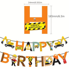 Engineering Car Theme Birthday Party Set