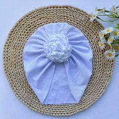 Soft Elastic Baby Flower Hat for Girl