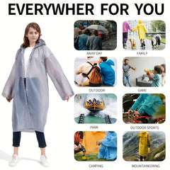 Waterproof Hooded Raincoat for Men Women
