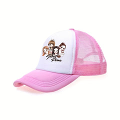 Y2K Pink Cartoon Girls Trucker Hat Anime Dad Cap