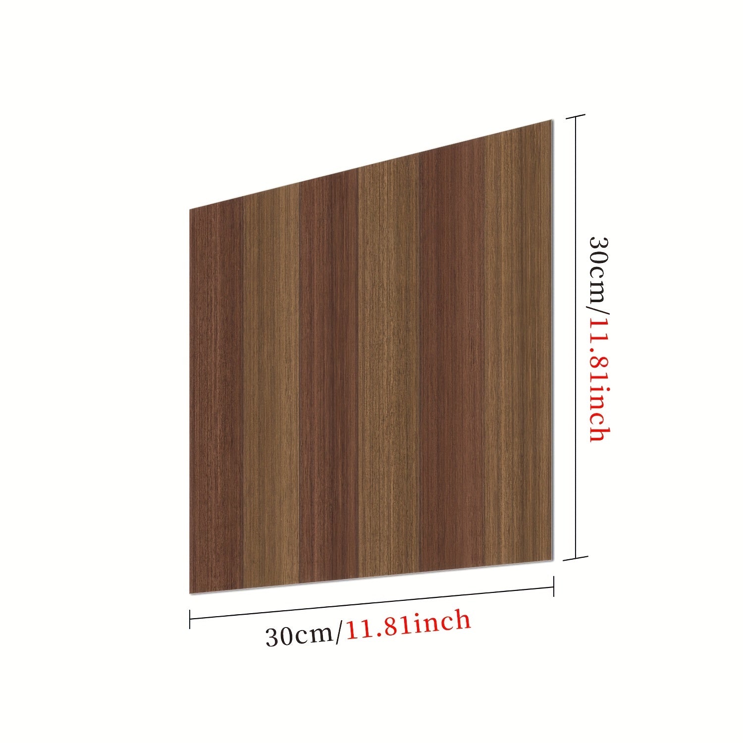 10 Brown Peel And Stick Floor Sticker DIY Flooring 0.7mm Kitchen Bathroom Decor