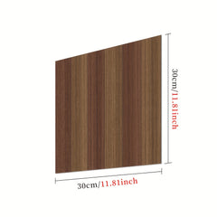 10 Brown Peel And Stick Floor Sticker DIY Flooring 0.7mm Kitchen Bathroom Decor