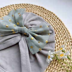 Baby Spring Summer Thin Headband Soft Bowtie Baby Hat