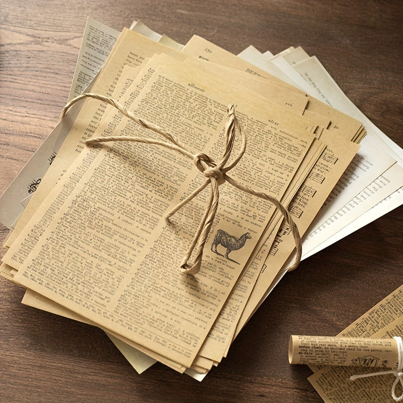 Vintage Scrapbooking and Decoupage Paper Set - 57pcs