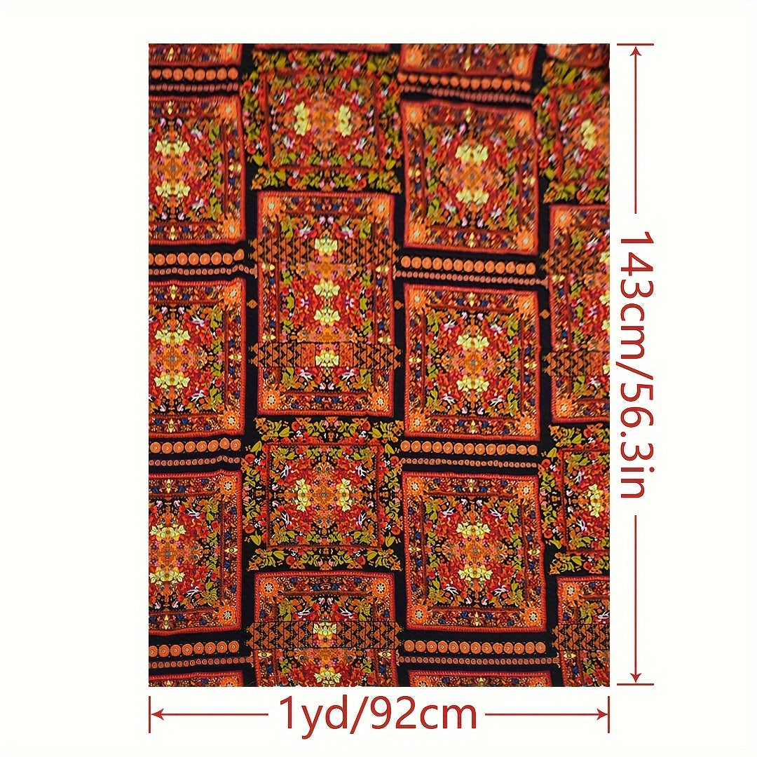 1yd Jacquard Artificial Cotton Fabric DIY Hand Cloth Dress Pants Bedding