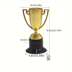 1pc Golden Mini Trophy Sports Honor Trophy for Party Props Rewards Prize Decorat