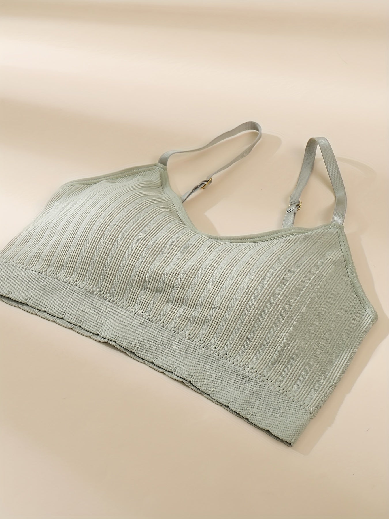3pcs Solid Wireless Bras Comfy & Breathable Sports Intimates Bra