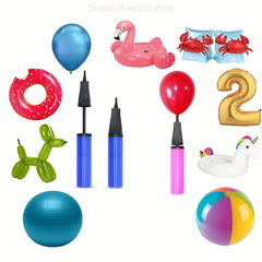 Macaron Portable Balloon Swimming Ring Air Cushion Hand Push Pump