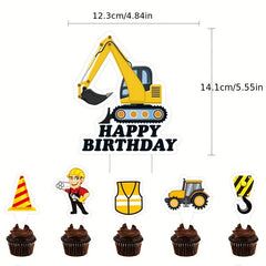 Engineering Car Theme Birthday Party Set