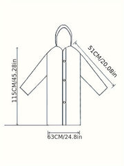 Waterproof Rain Poncho with Hood for Women