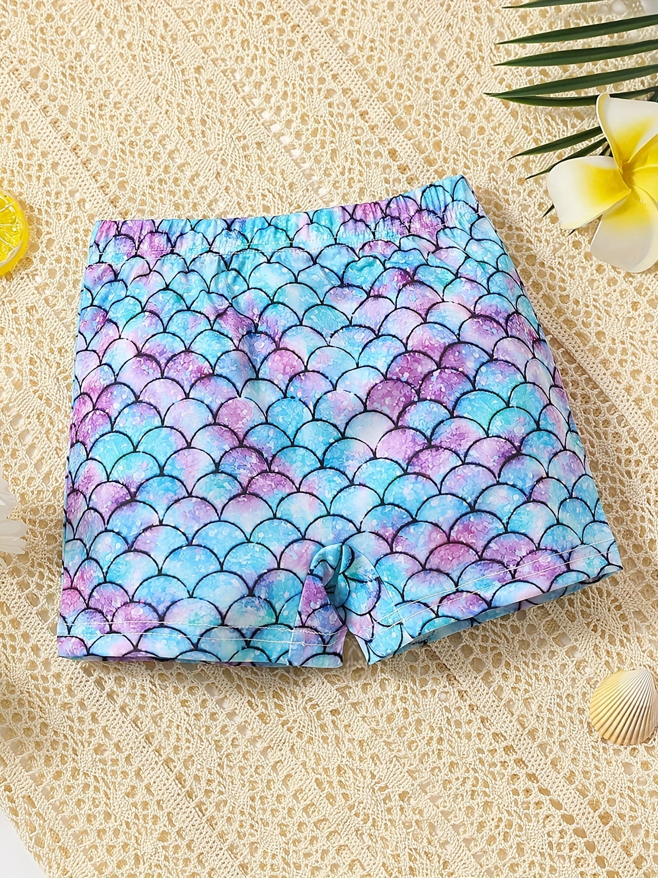 Baby Girls Mermaid Beach Shorts Swimming Trunks for Summer