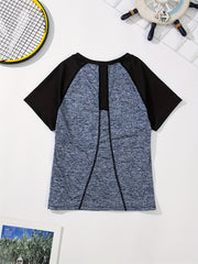Women's Raglan T Shirt for Sports Top, Slim Fit