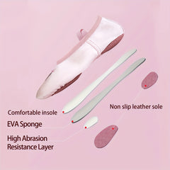 Girl's Crown Ballet Dance Shoes Soft Soled Sandals For Dance Performance Yoga