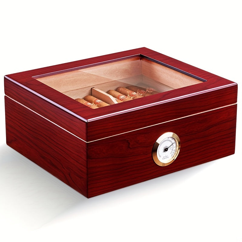 Large Capacity Men's Cigarette Box - Holds up to 50 Cigars