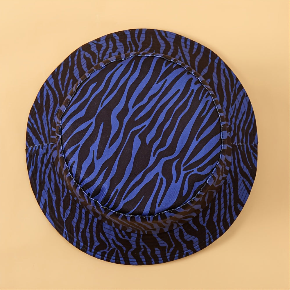 Striped Bucket Hat Unisex Lightweight Outdoor Hot Summer Beach Vacation Headwear