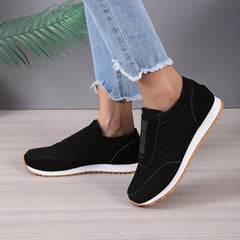 Women's Breathable Slip On Sneakers Comfortable Outdoor Walking Shoes