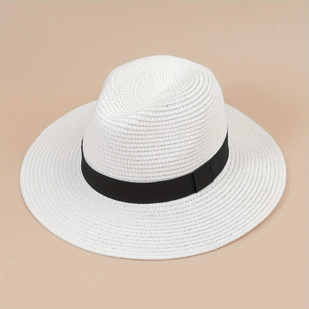 Men's Wide Brim Straw Fedora Jazz Hats