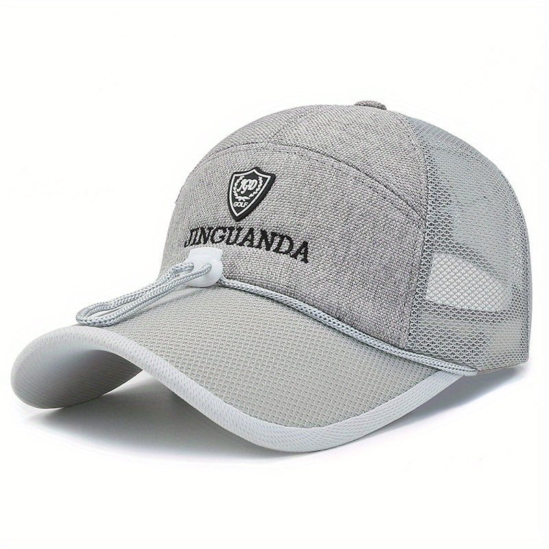 Summer Cotton Linen Men's Baseball Cap Sunscreen Fishing Cap