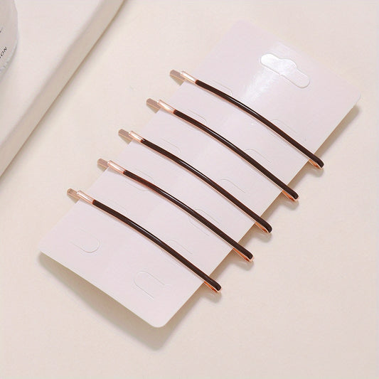 Women's Glossy Bobby Pin Enamel Hair Clip