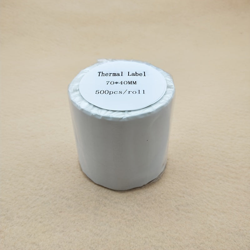70mm Direct Thermal Labels 500pcs Roll