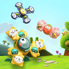 Baby Suction Cup Spinner Toy 360 Rotating Rattle Cartoon Animal Toy