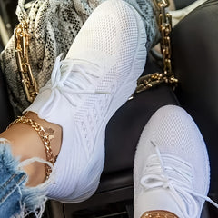 Women's Chunky Knit Sneakers Mesh Running Shoes