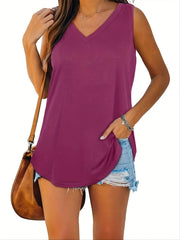 Summer V Neck Tank Top for Women