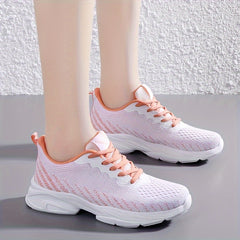 Mesh Breathable Flying Women Shoes Wear Resistance Comfortable Running Shoes
