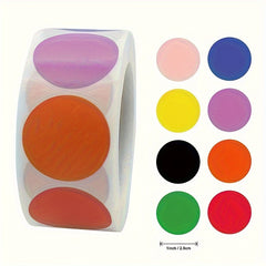 500 Round Blank Stickers Copper Printed Label Roll