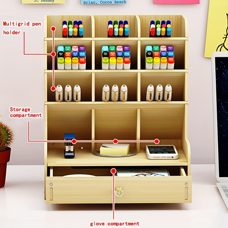 DIY Pen Holder Storage Box - Office, Classroom, Home Organizer