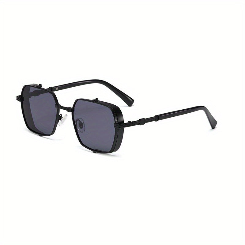 Steampunk Metal Square Frame Men's Sunglasses UV Protection