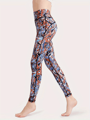 Colorful Graffiti Yoga Pants Tummy Control Butt Lifting Activewear