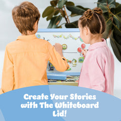Bluey 102D Creation Station 2-in-1 Magnetic Whiteboard & Lap Tray for Kids