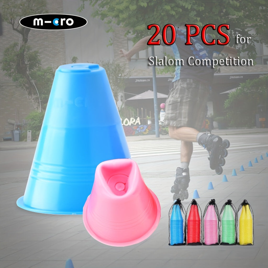 20PCS Roller Skate Obstacle Cones for Crash Protection & Skill Development