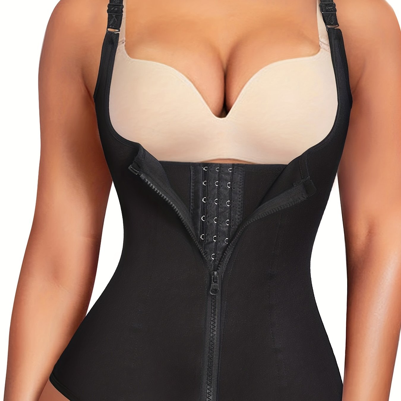 Sleeveless Zipper Sports Fitness Waist Tightener Women's Clothing