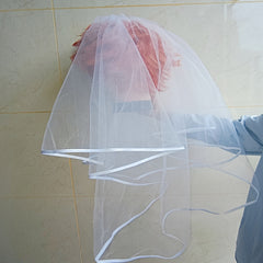 Romantic Sheer Tulle Bridal Veil Wedding Accessory