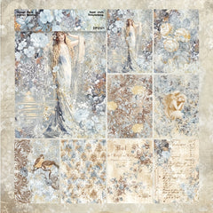 24pcs A6 Bird Flower Girl Angel Paper Album Scrapbook DIY Gift Packaging