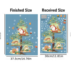 Christmas Decoration Stickers Snowman Wreath Xmas Year Door Wall Party Decor