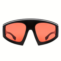 MegaRacer Retro Shield Oversized Sunglasses