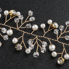 Crystal Rhinestone Beads Headpiece Hairband Bridal Jewelry